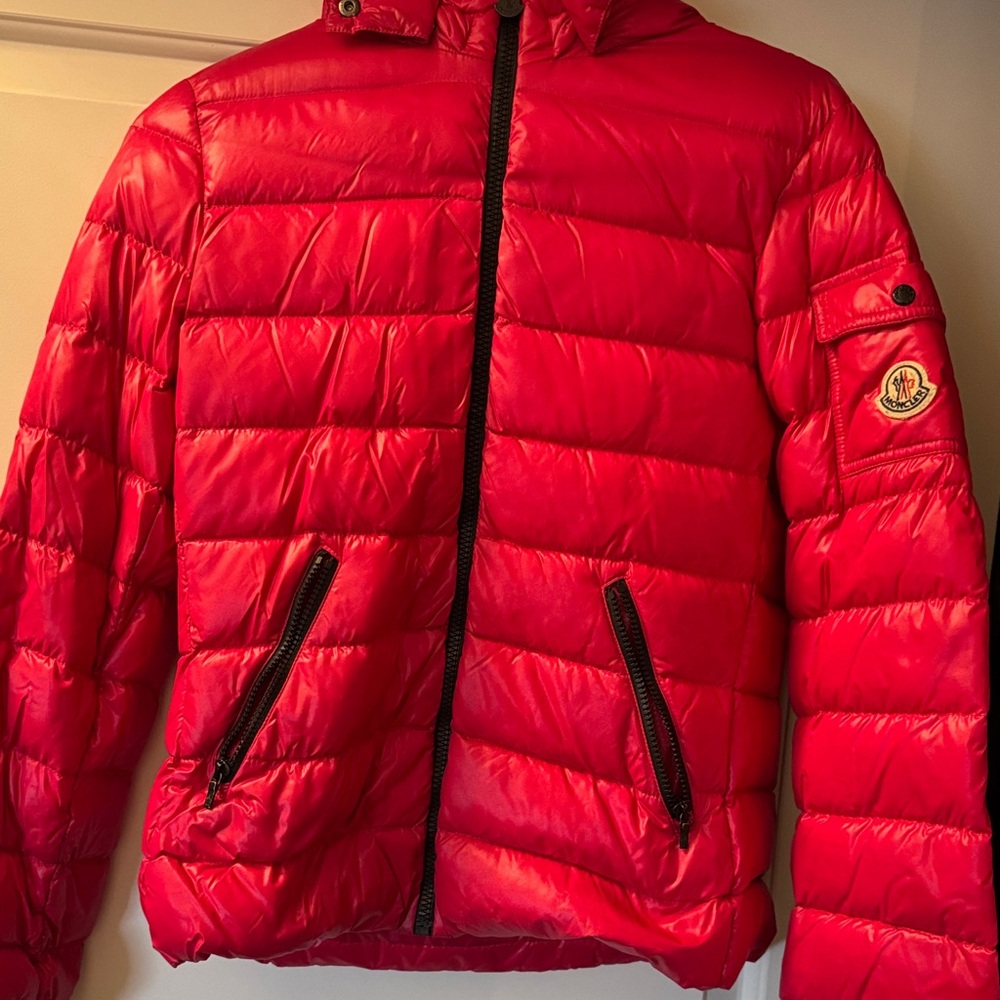 Moncler Cherry Red Quilted Jacket